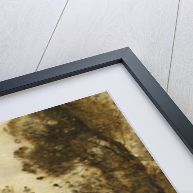 Flesselles, Street with Peasant and Cow; Flesselles, une Rue avec une Paysanne et sa Vache, c.1862-1865 by Jean Baptiste Camille Corot