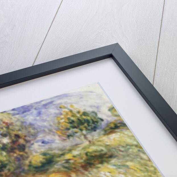 Woman in a Blue Hat sitting on the Grass; Femme en Bleu en Chapeau assise Sur l'Herbe, c.1916 by Pierre Auguste Renoir