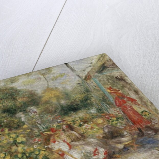 Girls in a Garden in Montmartre; Fillettes dans un Jardin a Montmartre, c.1893-5 by Pierre Auguste Renoir