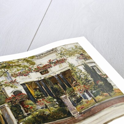 The Front Garden of the Steinbart Villa in Berlin; Der Vorgarten der Steinbartschen Villa in Berlin, 1911 by Max Slevogt