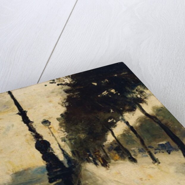 The Embankment, London; Der Uferdamm, London, 1926 by Lesser Ury