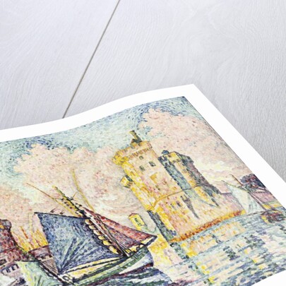 Tuna Boat Entering the Port of La Rochelle, Setting; Le Thonier Entrant dans le Port de La Rochelle, Couchant, 1927 by Paul Signac