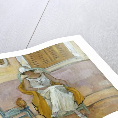 Woman in a White Dress; La Femme en Robe Blanche, c.1923 by Henri Lebasque