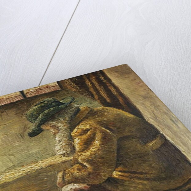 Seated Figure; Sitzende Figur, 1909 by Wilhelm Morgner