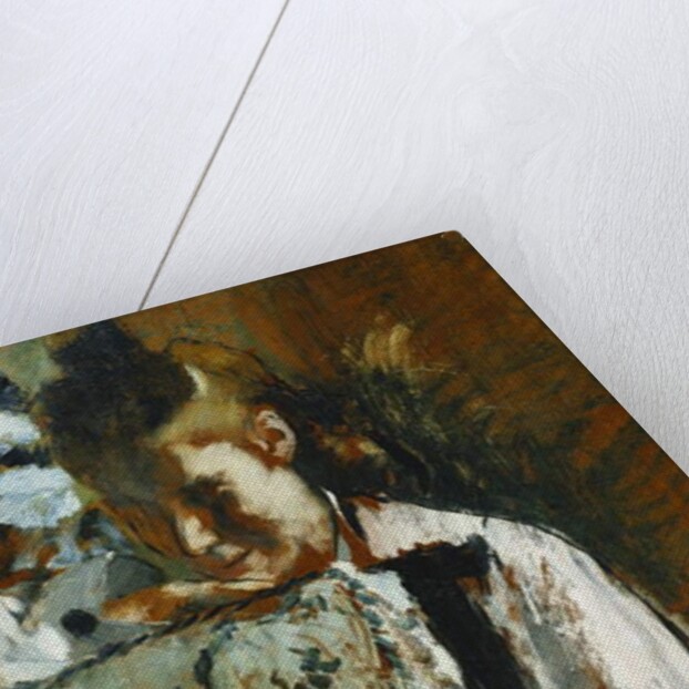 Young Girl Sitting Leaning Against the Back of a Chair; Jeune Fille Assise Appuyee au Dossier d'un Fauteuil, c.1889 by Edgar Degas