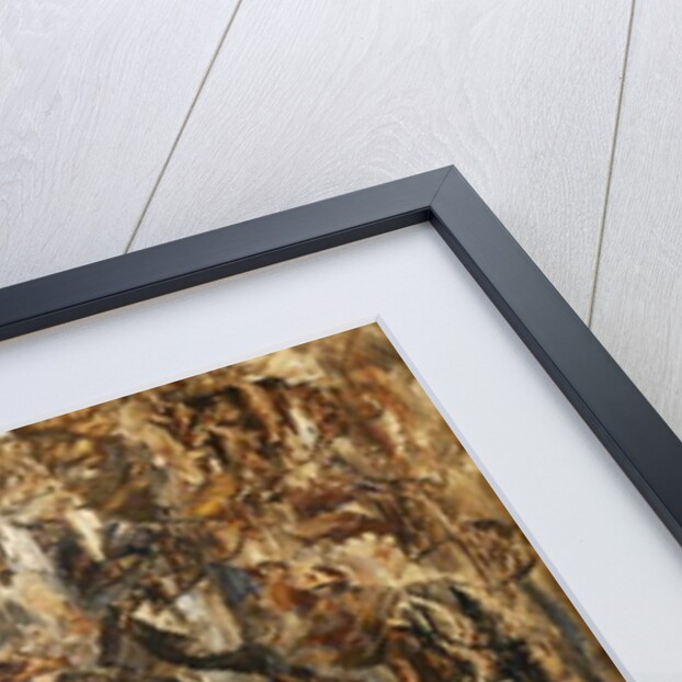 Zoological Gardens in Autumn with Figures Walking; Tiergarten im Herbst mit Spaziergangern by Max Liebermann