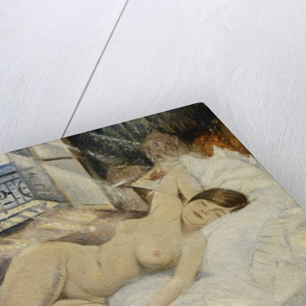 Nude on a Bed, South of France by Christopher Richard Wynne Nevinson