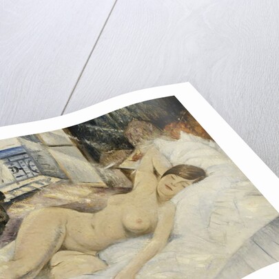 Nude on a Bed, South of France by Christopher Richard Wynne Nevinson