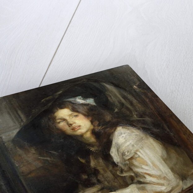 Girl Seated in a Chair by James Jebusa Shannon