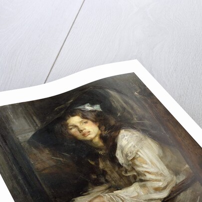 Girl Seated in a Chair by James Jebusa Shannon