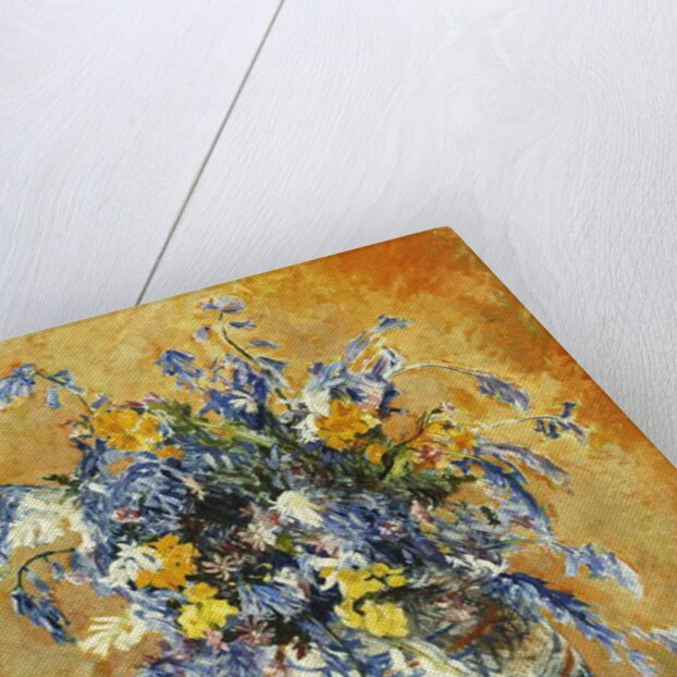 Bluebells and Narcissi in a Decorated Vase, by James Bolivar Manson