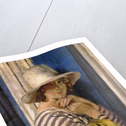 Mrs Hone in a Striped Dress, c.1912 by William Orpen