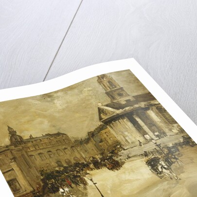 St. Martins in the Field from Trafalgar Square, 1888 by Alexander Jamieson