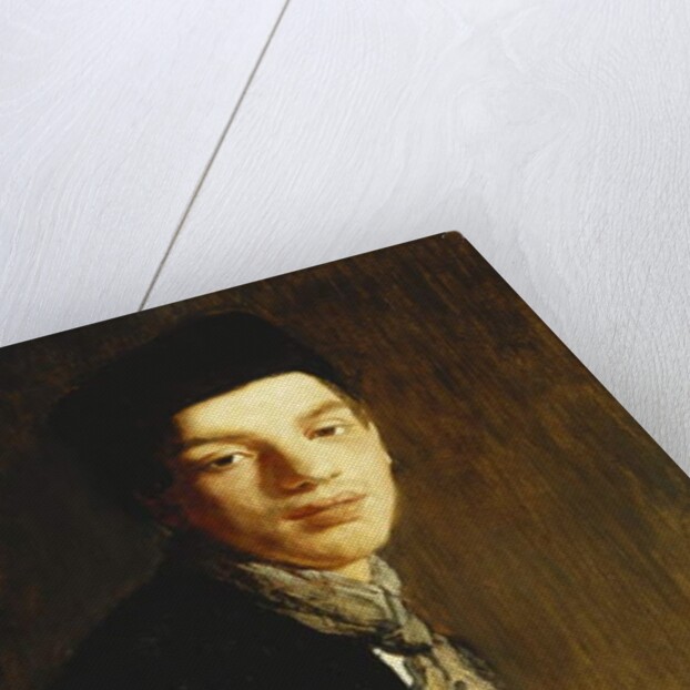 A Youth, half length, wearing a Black Hat and a Neckscarf, c. 1911 by Glyn Warren Philpot