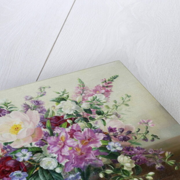 Flowers in a Glass Vase by Albert Williams