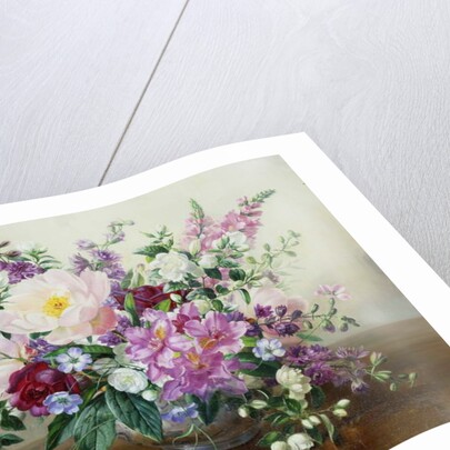 Flowers in a Glass Vase by Albert Williams