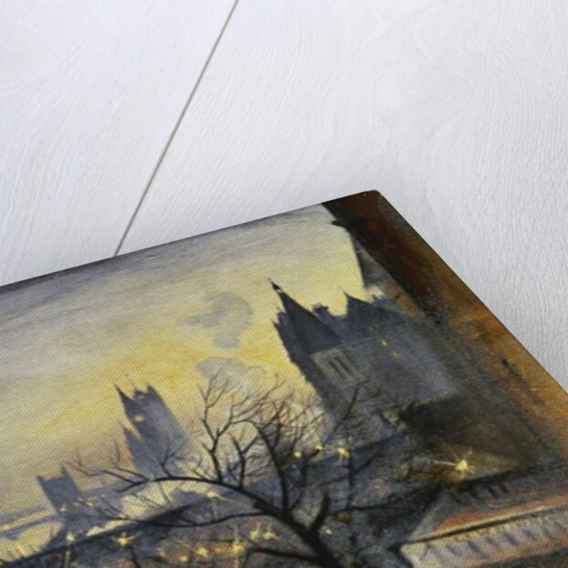 London Twilight from the Adelphi, by Christopher Richard Wynne Nevinson