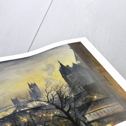 London Twilight from the Adelphi, by Christopher Richard Wynne Nevinson