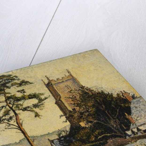 The Church at East Knoyle, Thaw, 1917 by Lucien Pissarro