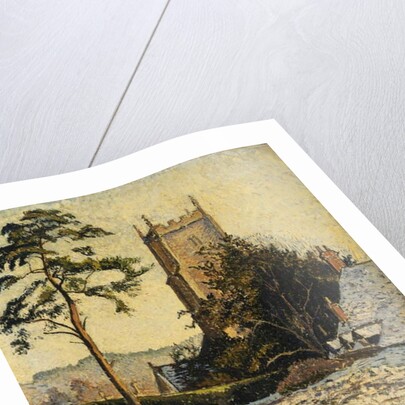 The Church at East Knoyle, Thaw, 1917 by Lucien Pissarro