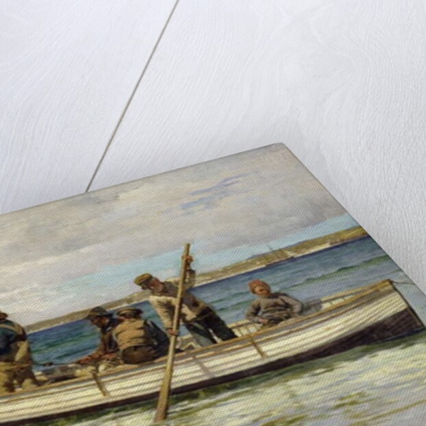 Hauling in the Catch, 1884 by William H. Bartlett