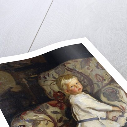 Young Boy in an Interior, 1913 by Harrington Mann
