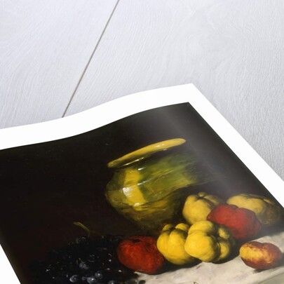 A Still Life with Apples and Grapes, by Germain Ribot