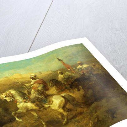 Arab Horsemen on the March by Adolf Schreyer