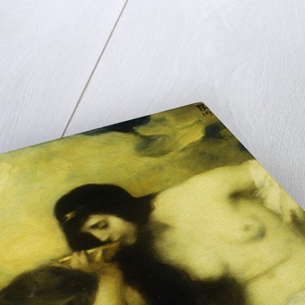 A Nymph Drinking at a Spring, 1907 by Ferdinand Keller