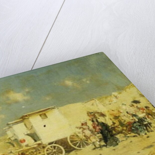 The Beach at Scheveningen, Holland by Frederik Hendrik Kaemmerer