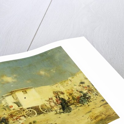 The Beach at Scheveningen, Holland by Frederik Hendrik Kaemmerer