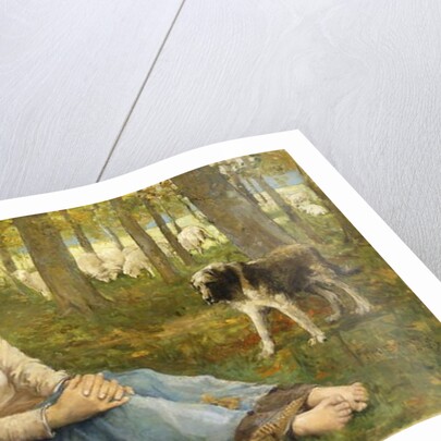 A Shepherdess and her Flock, 1878-9 by John Macallan Swan