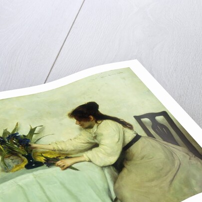 Arranging the Flowers, 1897 by Edwin Harris