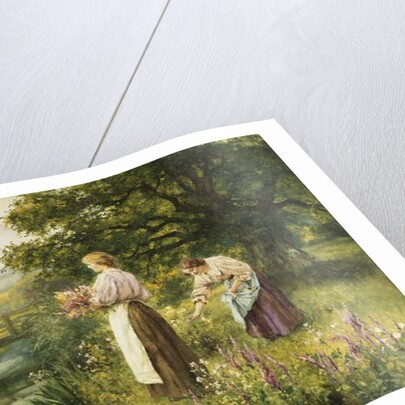 Gathering Spring Flowers by Henry John Yeend King