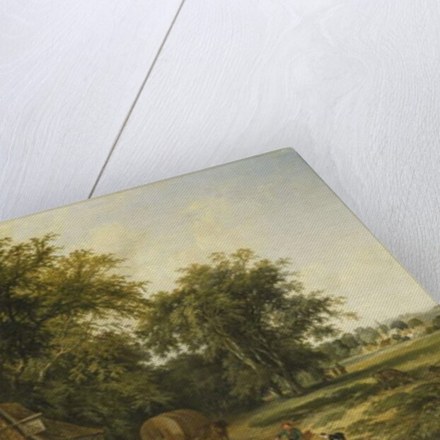 Playing Football Outside the Gun Inn, 1844 by Alfred Walter Williams