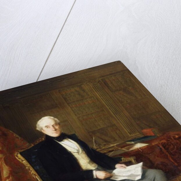Portrait of Henry Pelham-Clinton, K.G., 4th Duke of Newcastle, Holding a Document, in His Study, 1850 by Henry Nelson O'Neil