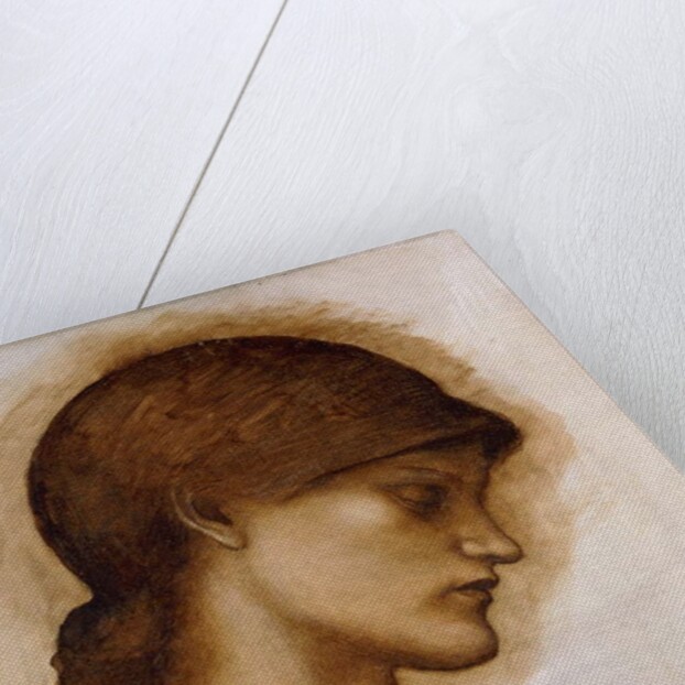 Study of a Lady's Head, by Edward Coley Burne-Jones