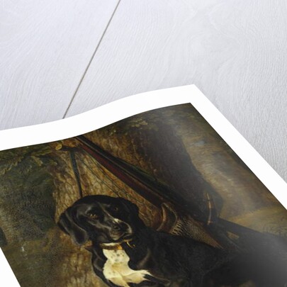 A Gun Dog with a Woodcock, 1842 by William Hammer