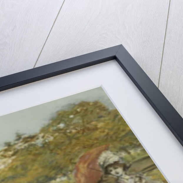 Elegant Figures Before the Arc de Triomphe, Paris by Georges Stein