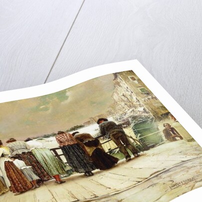 On the Bridge, 1893 by Enrique Serra