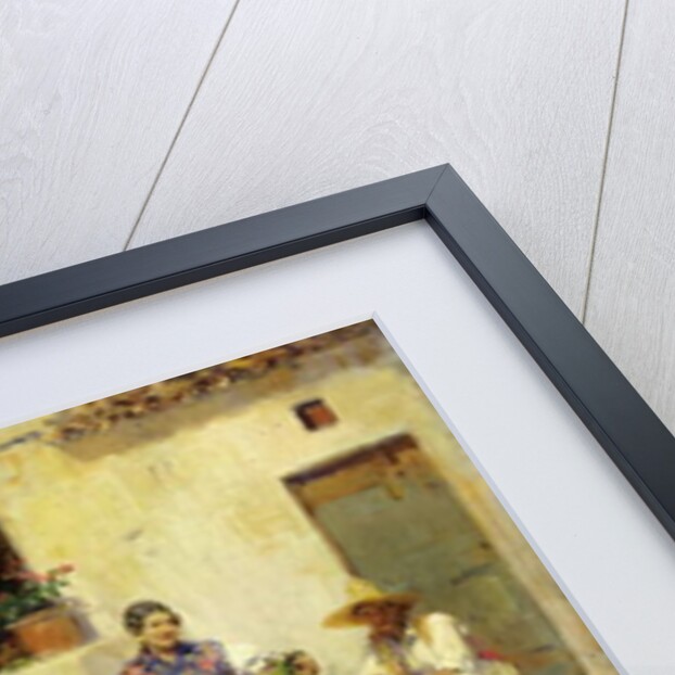 Feeding the Chickens, by Jose Benlliure y Gil