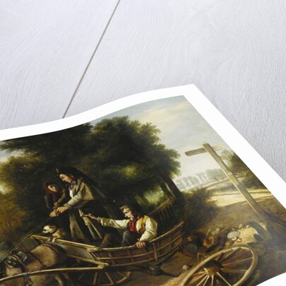 Mishap at the Crossroads, 1880 by Charles Hunt