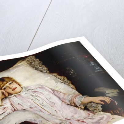 Portrait of the Actress Jeanne Samary Seated Three-Quarter Length, by French School