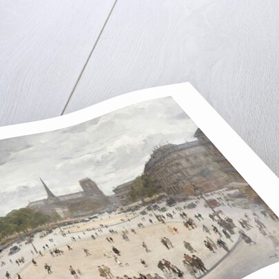 Le Place de Hotel d'Ville, Paris by Jean-Louis Lefort