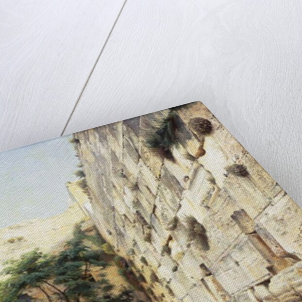 Praying at the Western Wall, Jerusalem by Gustave Bauernfeind