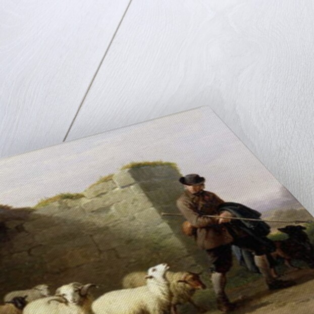 A Shepherd and his Flock, 1862 by Eugene Joseph Verboeckhoven