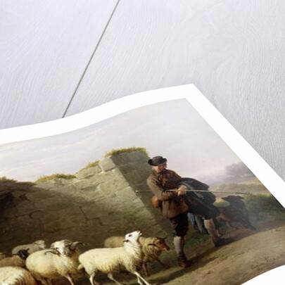 A Shepherd and his Flock, 1862 by Eugene Joseph Verboeckhoven