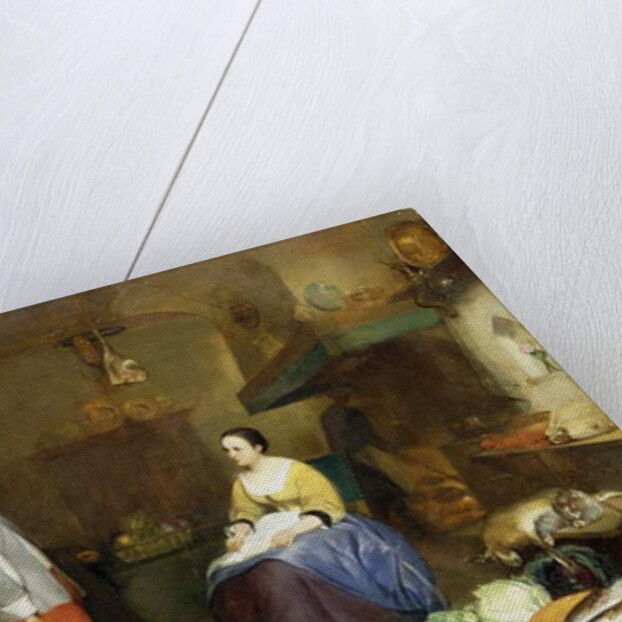 In the Kitchen by Hubertus van Hove