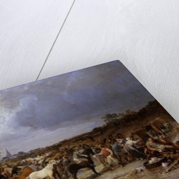 The Horse Market at Honnebont, 1871 by Jules Achille Noel