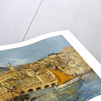 Menton Harbour by Laurent Lucien Gsell